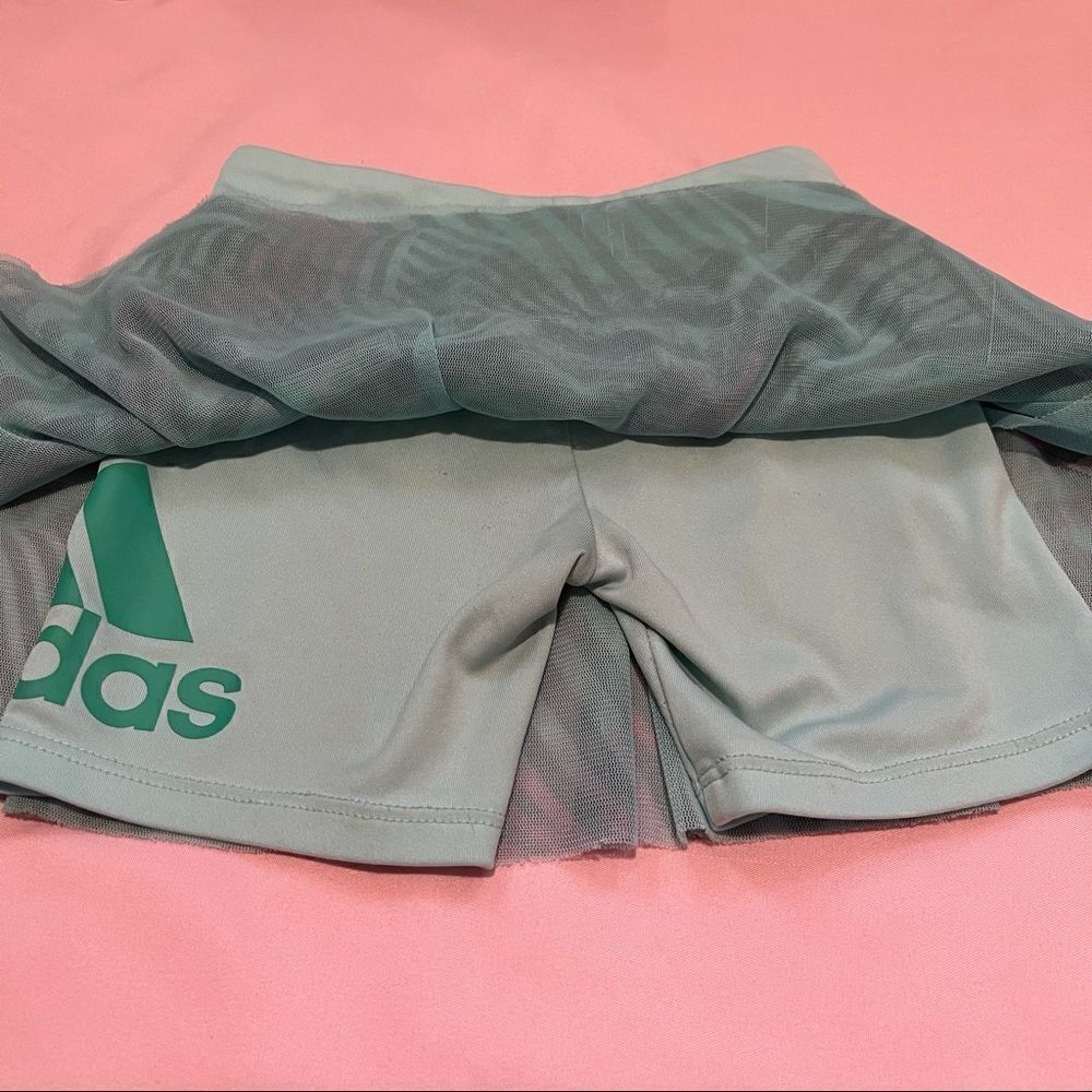adidas Girl's Printed Mesh Skort Sz 4T - Picture 6 of 12